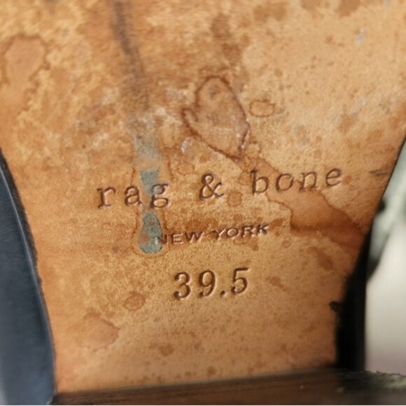Rag & Bone Harrow black booties size 39.5 - Picture 9 of 13